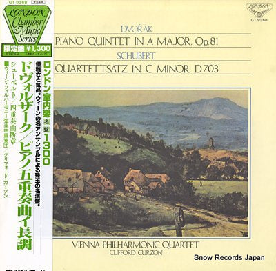 VIENNA PHILHARMONIC QUARTET dvorak; piano quintet in a major, op.81 GT9368