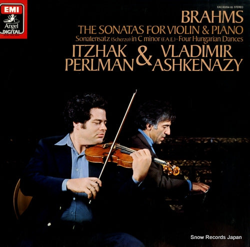 PERLMAN, ITZHAK, AND VLADIMIR ASHKENAZY brahms; the sonatas for violin & piano EAC-90284.85