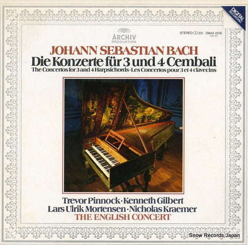 PINNOCK, TREVOR bach; the concerto for 3 and 4 harpsichords 28MA0018