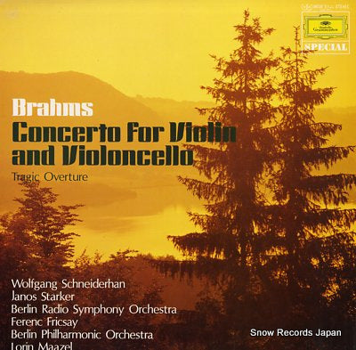 FRICSAY, FERENC brahms; concerto for violin and violoncello MGW5145