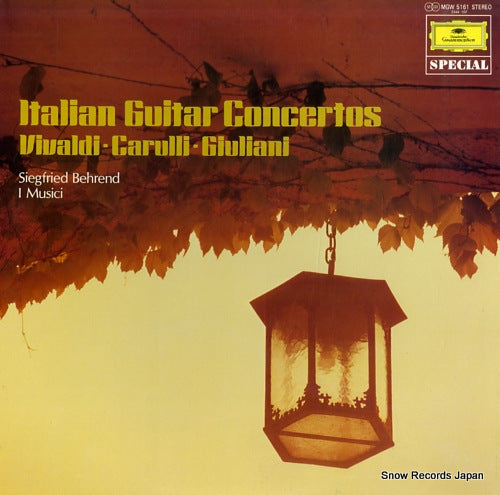 BEHREND, SIEGFRIED italian guitar concertos MGW5161