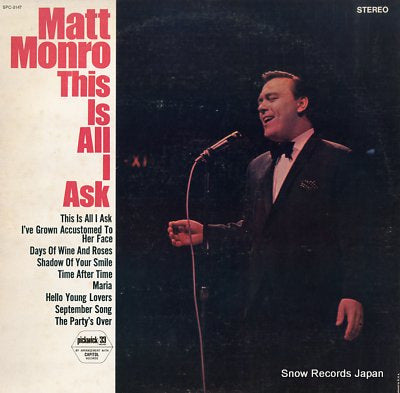 MONRO, MATT this is all i ask SPC-3147