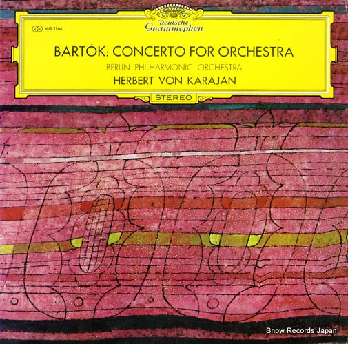 KARAJAN, HERBERT VON bartok; concerto for orchestra MG2164