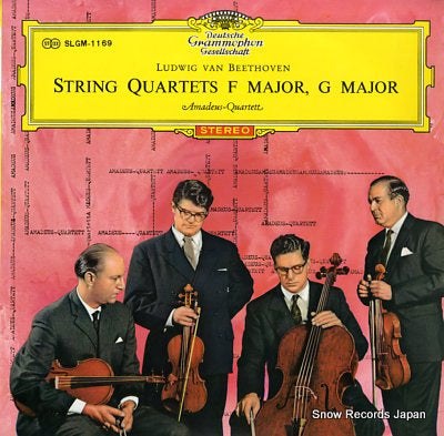 AMADEUS-QUARTET beethoven; string quartet f major, g major SLGM-1169