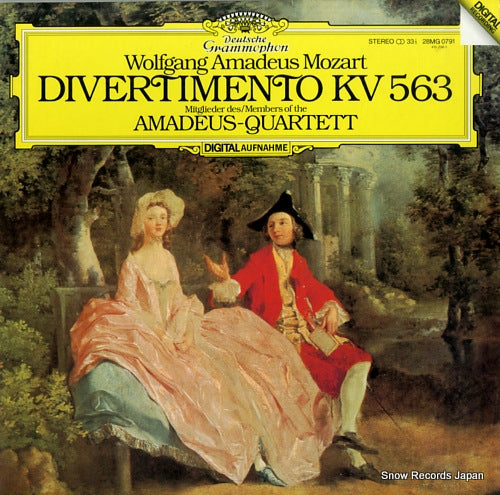 AMADEUS-QUARTETT mozart; divertimento kv563 28MG0791