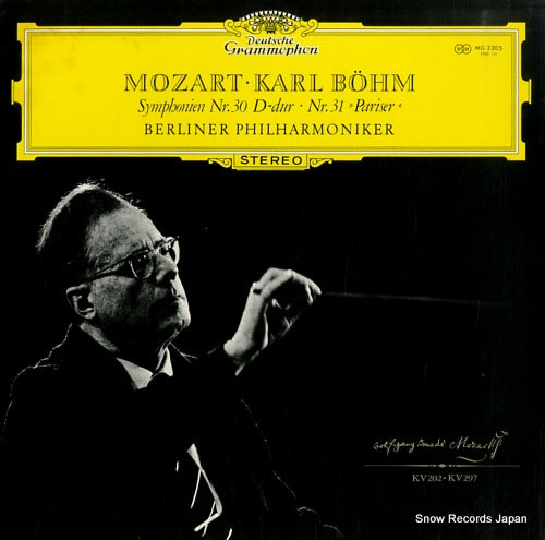 BOHM, KARL mozart; symphonien nr.30 & nr.31 "pariser" MG2305