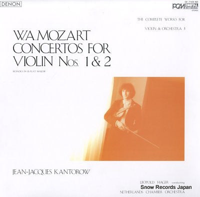 KANTOROW, JEAN-JACQUES mozart; concertos for violin nos.1 & 2 OF-7169-ND