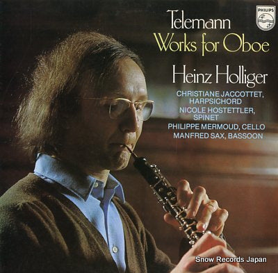 HOLLIGER, HEINZ telemann; works for oboe 18PC-99
