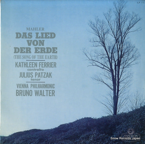 WALTER, BRUNO mahler; das lied von der erde(the song of the earth) LY11