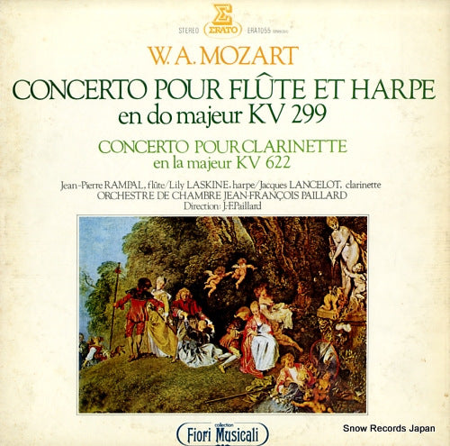 RAMPAL, JEAN-PIERRE / LILY LASKINE mozart; concero pour flute et harpe en do majeur ERA-1055