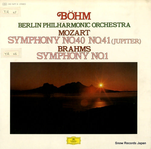 BOHM, KARL mozart; symphony no.40 & 41 "jupiter" MG9477/8
