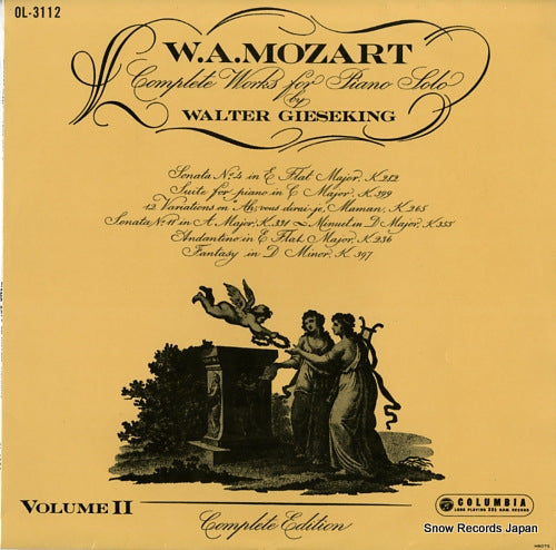 GIESEKING, WALTER mozart; complete works for piano solo vol.2 OL-3112