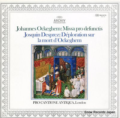 PRO CANTIONE ANTIQUA, LONDON ockeghem; missa pro defunctis MA5075