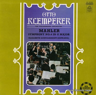 KLEMPERER, OTTO mahler; symphony no.4 in g major AA.8085