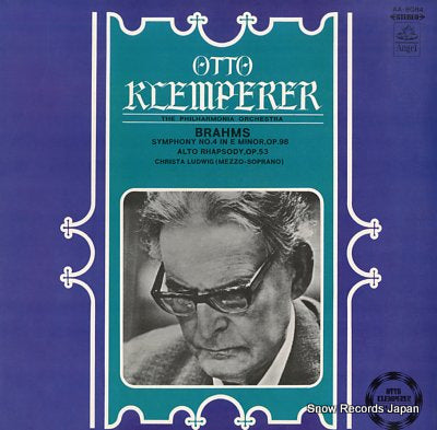 KLEMPERER, OTTO brahms; symphony no.4 in e minor, op.98 AA.8084