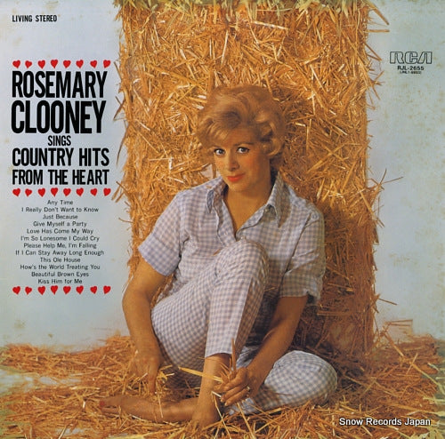 CLOONEY, ROSEMARY rosemary clooney sings country hits from the heart RJL-2655