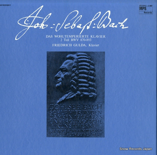 GULDA, FRIEDRICH bach; das wohltemperierte klavier 2 teil bwv 870-893 OS-2941-3-MP