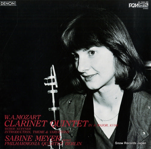 MEYER, SABINE mozart; quintet in a major, kv581 OF-7053-ND