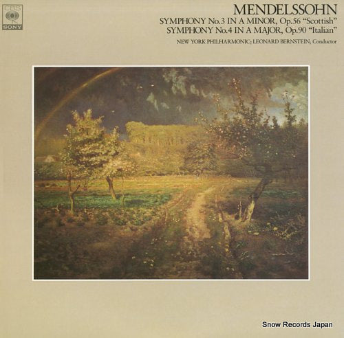 BERNSTEIN, LEONARD mendelssohn; symphony no.3 "scottish" & 4 "italian" FCCA729