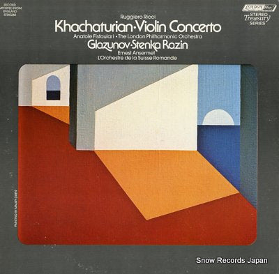 RICCI, RUGGIERO khachaturian; violin concerto STS15240