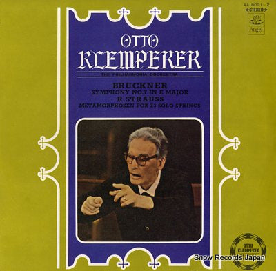 KLEMPERER, OTTO bruckner; symphony no.7 in e major AA.8091-2