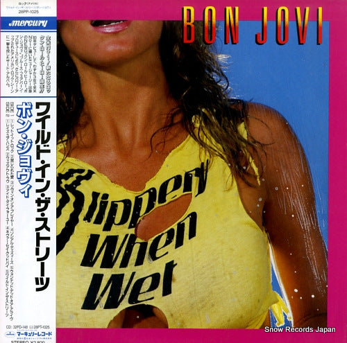 BON JOVI slippery when wet 28PP-1025