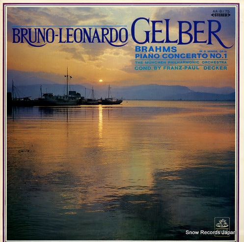 GELBER, BRUNO-LEONARDO brahms; piano concerto no.1 AA-8175
