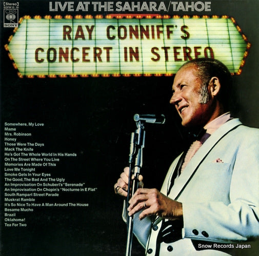 CONNIFF, RAY concert in streo live at the sahara / tahoe SOPW15