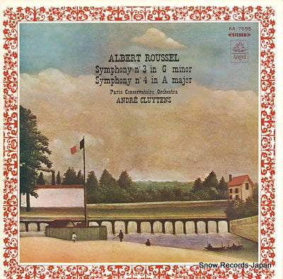 CLUYTENS, ANDRE albert roussel; symphony no.3 & no.4 AA.7595