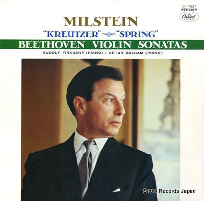 MILSTEIN, NATHAN beethoven; violin sonatas "kreutzer" "spring" CA.7637