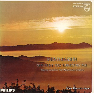 SAWALLISCH, WOLFGANG mendelssohn; symphony no.2 "lobgesang", no.1 SFL-8545-6