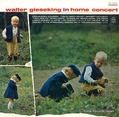 GIESEKING, WALTER walter gieseking in home concert AA.7620