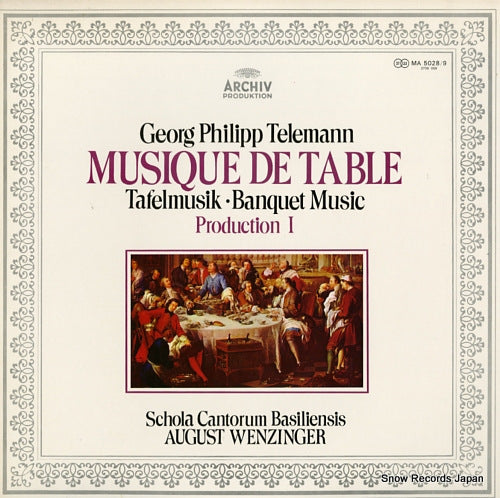 WENZINGER, AUGUST telemann; musique de table production i MA5028