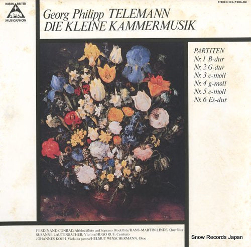 CONRAD, FERDINAND telemann; die kleine kammermusik OC-7206-MC