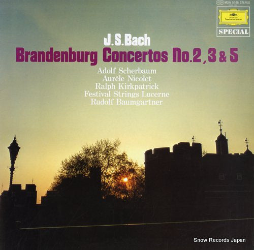 BAUMGARTNER, RUDOLF bach; brandenburg concertos no.2, 3 & 5 MGW5186