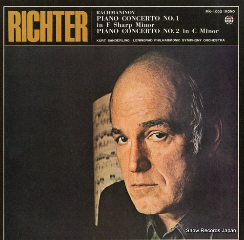 RICHTER, SVIATOSLAV rachmaninov; piano concerto no.1 & 2 MK-1002