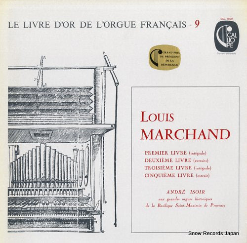 ISOIR, ANDRE marchand; pieces pour orgue CAL.1909