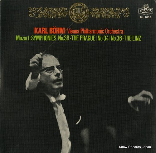 BOHM, KARL mozart; symphonies no.38 "the prague", no.34 ML1002