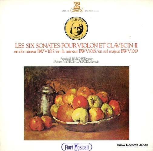 BARCHET, REINHOLD / ROBERT VEYRON-LACROIX bach; les six sonates pour violon et clavecin 2 ERA-1022