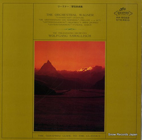 SAWALLISCH, WOLFGANG the orchestral wagner AA.5022