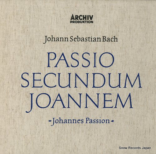 RICHTER, KARL bach; passio secundum joannem 198328/30