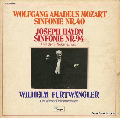 FURTWANGLER, WILHELM mozart; sinfonie nr.40 1C047-00906
