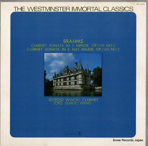 WLACH, LEOPOLD brahms; clarinet sonata no.1 & 2 MZ5046