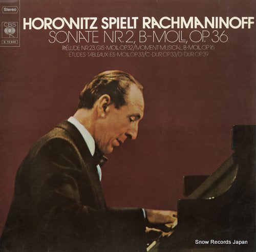 HOROWITZ, VLADIMIR horowitz spielt rachmaninoff - sonate nr.2 S72940