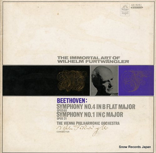 FURTWANGLER, WILHELM beethoven; symphony no.4 & no.1 AA-8261