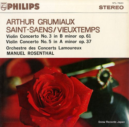 GRUMIAUX, ARTHUR saint-saens / vieuxtemps; violin concerto SFL-7820