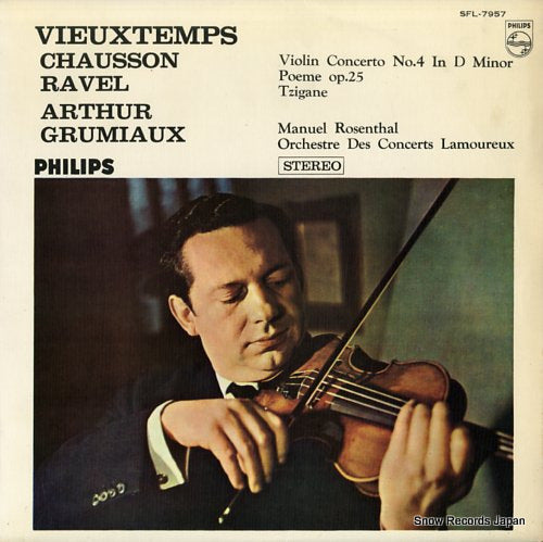 GRUMIAUX, ARTHUR vieuxtemps; violin concerto no.4 in d minor SFL-7957