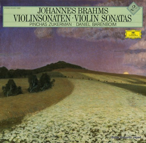 ZUKERMAN, PINCHAS brahms; violin sonatas 415003-1