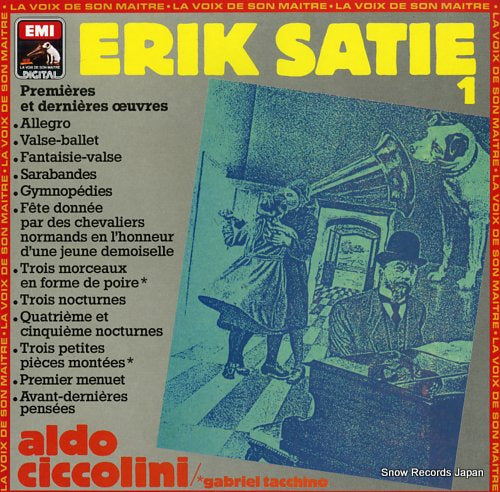 CICCOLINI, ALDO erik satie; disque i premieres et dernieres oeuvres EL2702971