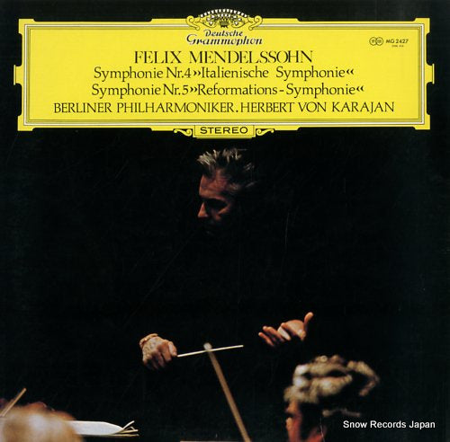 KARAJAN, HERBERT VON mendelssohn; symphonie nr.4 & nr.5 MG2427